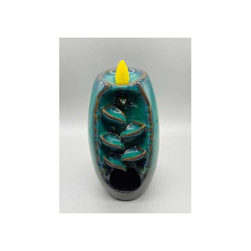 Blue Ceramic Backflow Incense Burner