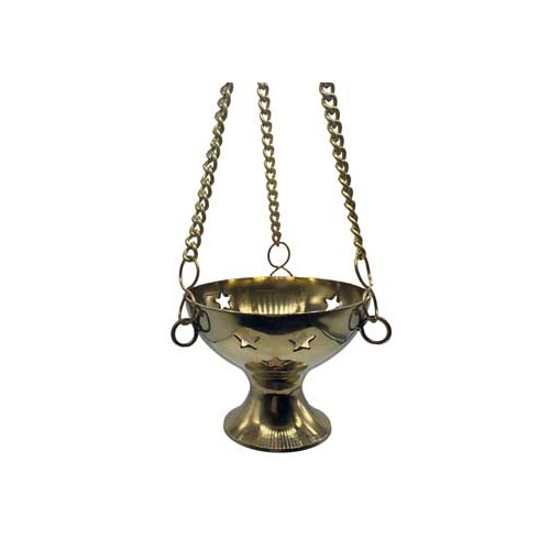 Brass Hanging Incense Burner for Sacred Spaces