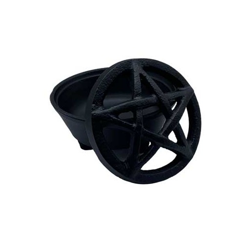 Pentagram Cast Iron Cauldron/Smudge Pot