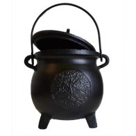 Tree of Life Cauldron for Rituals and Incense Burning