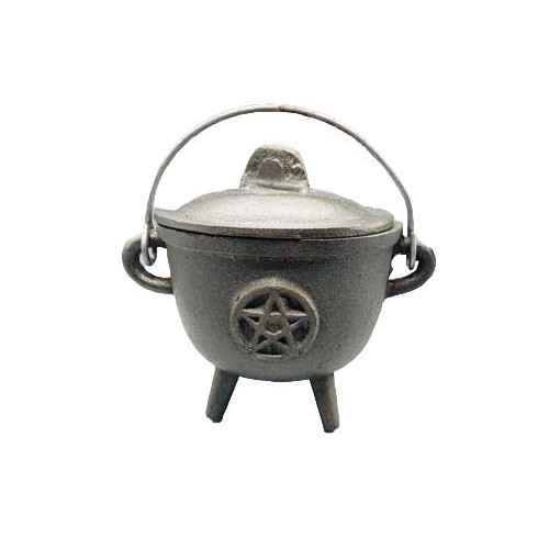 5" Cast Iron Cauldron for Rituals