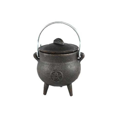 Pentagram Cast Iron Cauldron 3"