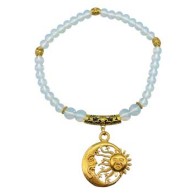 Opalite Sun Moon Stars Anklet