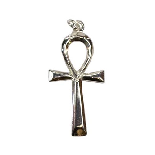 1 1/2" Sterling Silver Ankh Pendant for Jewelry