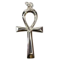 1 1/2" Sterling Silver Ankh Pendant for Jewelry