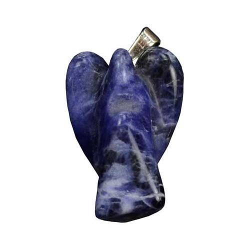 Sodalite Angel Pendant for Healing and Meditation