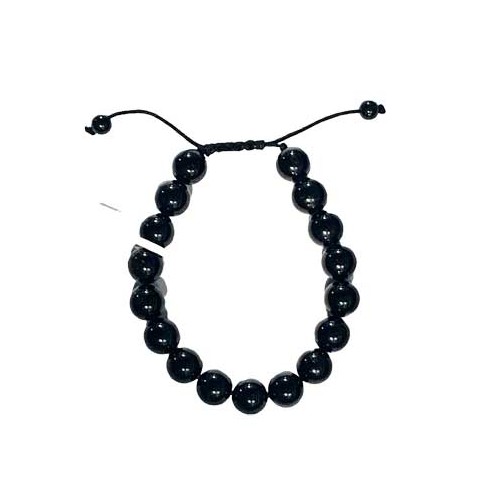 10mm Black Tourmaline Chakra Bracelet