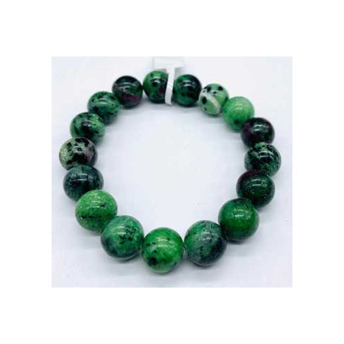 12mm Ruby Zoisite Bracelet for Confidence