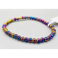 Rainbow Hematite Bracelet - 4mm