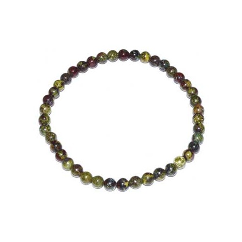 4mm Dragon Blood Jasper Bracelet