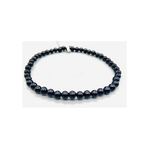 4mm Black Obsidian Bracelet Grounding Energy