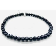 4mm Black Obsidian Bracelet Grounding Energy