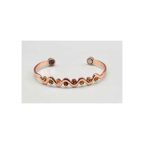 Pulsera de Cobre con Diseño de Serpiente