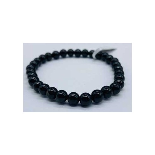 6mm Black Tourmaline Grounding Bracelet