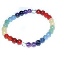 7 Chakra Bracelet with 6mm Healing Beads