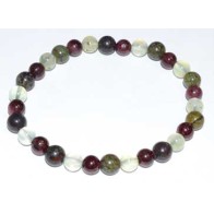 Healing Bracelet Dragon Blood Jasper Garnet Prehnite