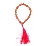 Pulsera de Rudraksha de 8mm con Borlas