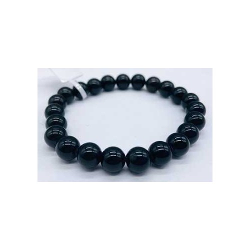 8mm Obsidian Black Bracelet