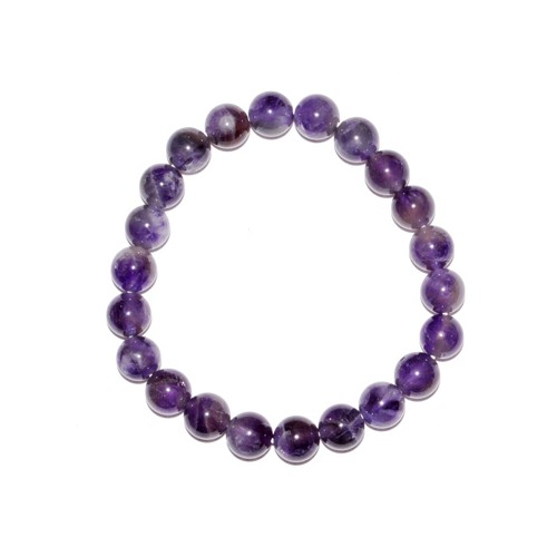 8mm Amethyst Bracelet Calming Energy Healing