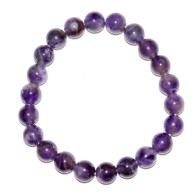 8mm Amethyst Bracelet Calming Energy Healing