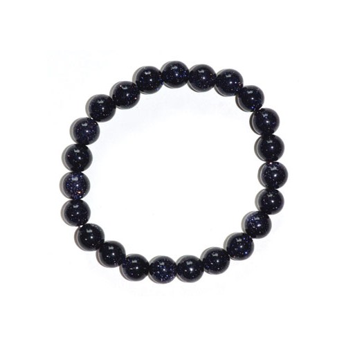 8mm Blue Goldstone Bracelet for Protection and Energy Work