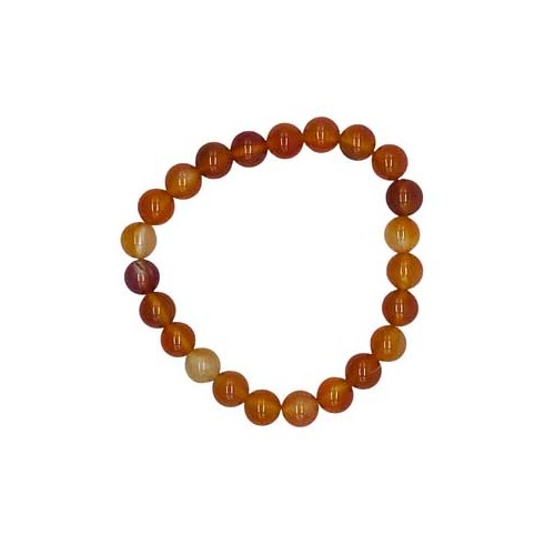 8mm Carnelian Bracelet