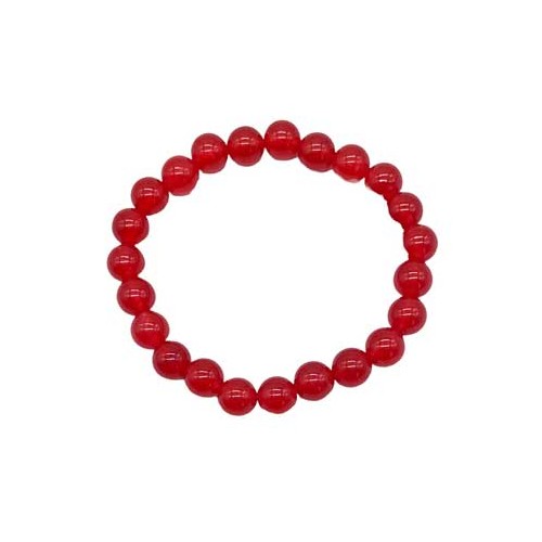 Pulsera de Jade Rojo de 8mm