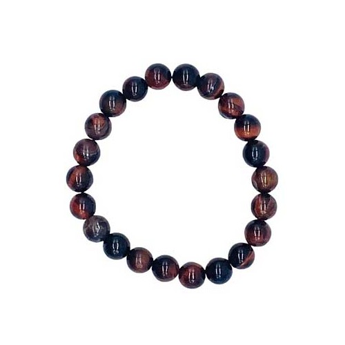 8mm Red Tiger Eye Healing Bracelet