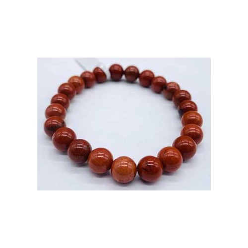 8mm Red Jasper Bracelet - Natural Energy