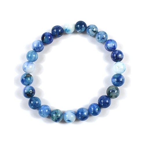 8mm Blue Chrysocolla Bracelet - Emotional Balance