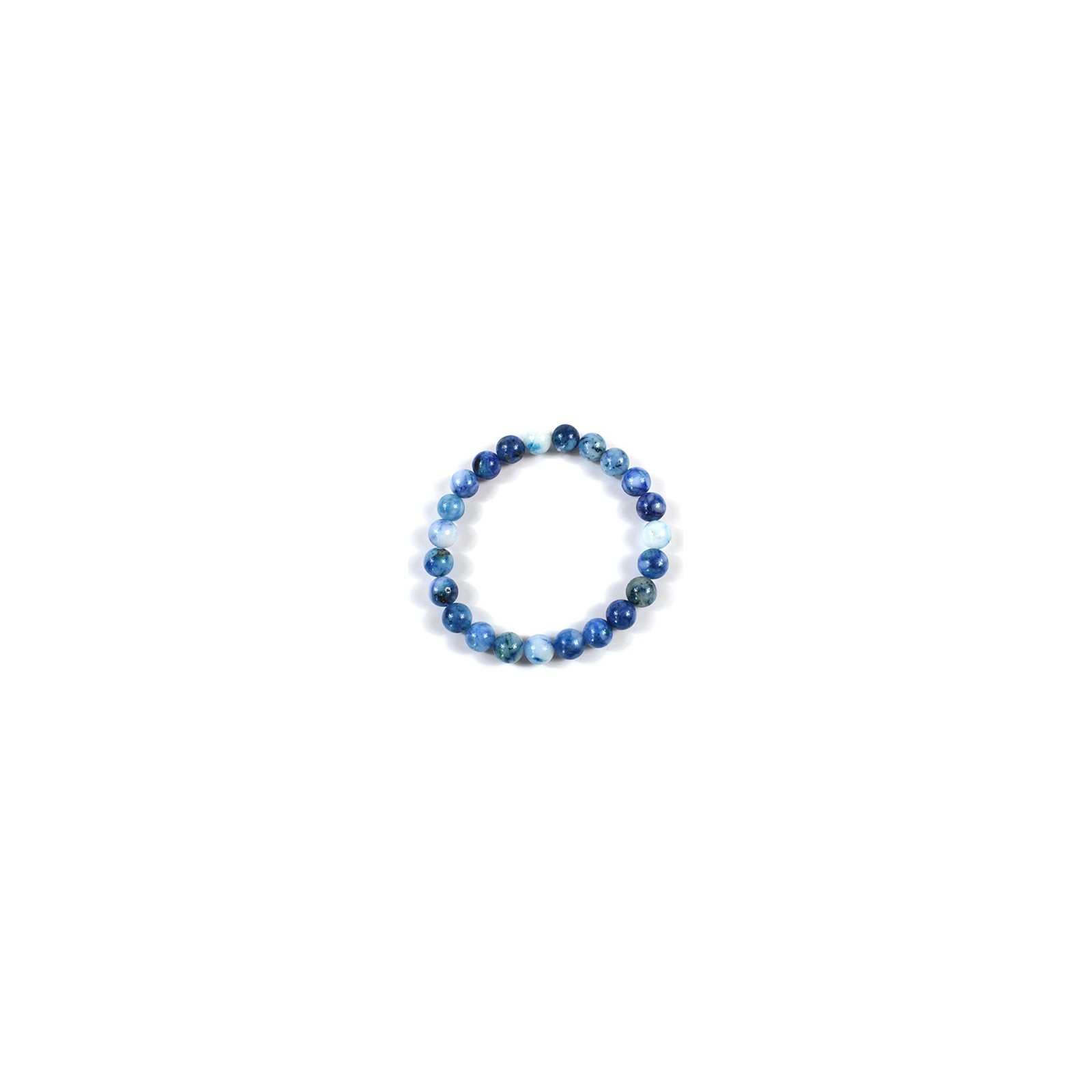 Pulsera de Crisocola Azul de 8mm - Equilibrio Emocional