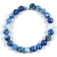 8mm Blue Chrysocolla Bracelet - Emotional Balance