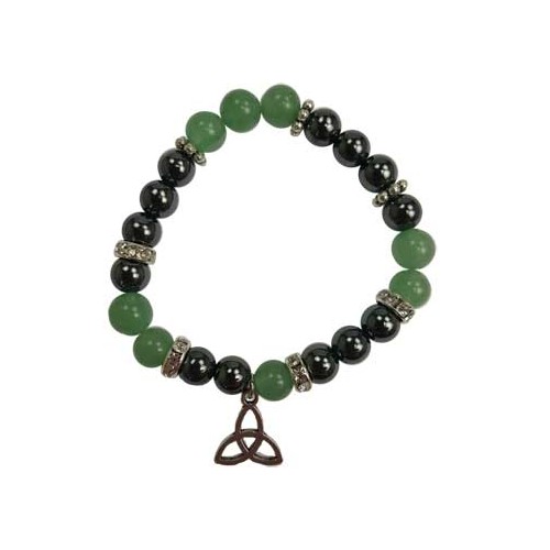 8mm Green Aventurine and Hematite Bracelet