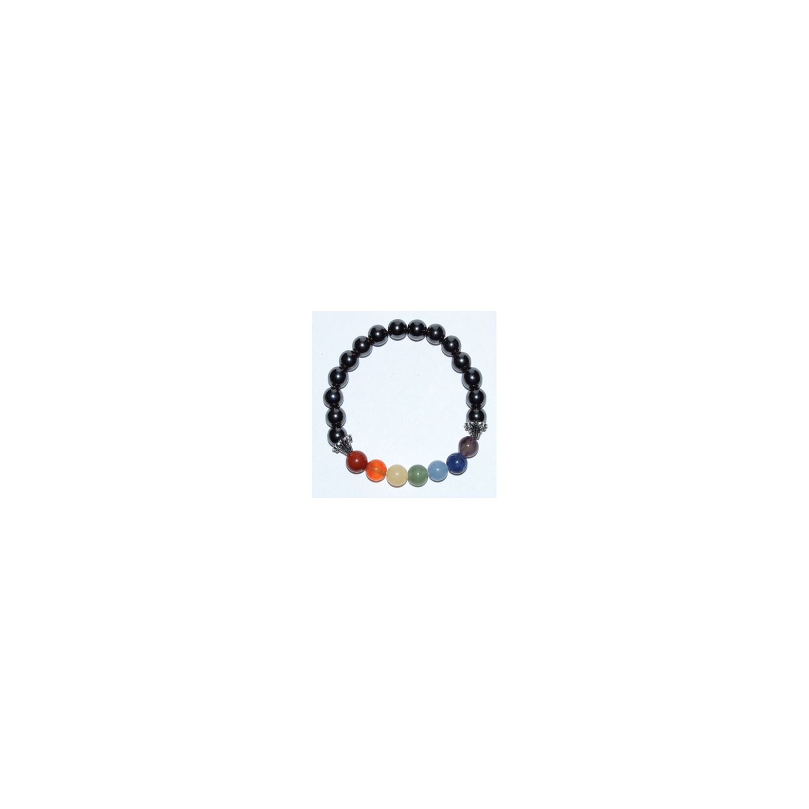 8mm Chakra Hematite Bracelet for Grounding