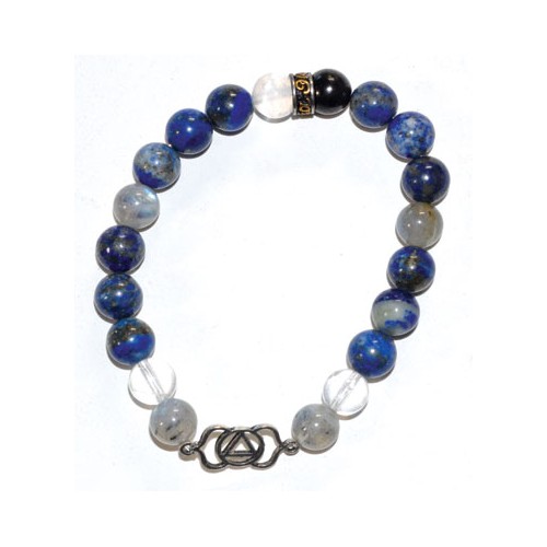 Pulsera Chakra Tercer Ojo 8mm con Piedras