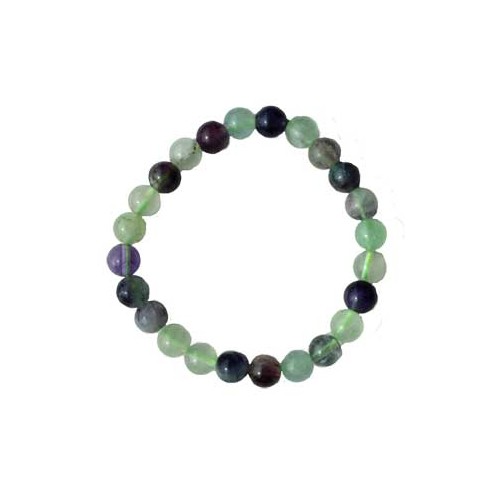 Pulsera de Fluorita de 8mm para Energía Positiva