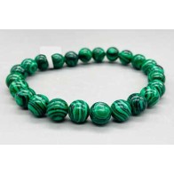 8mm Synthetic Malachite Bracelet for Protection