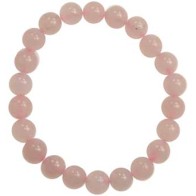 Pulsera de Cuarzo Rosa 8mm - Accesorio de Sanación Emocional