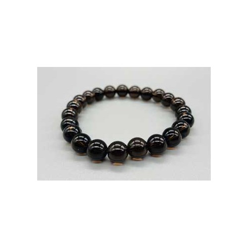 8mm Smoky Quartz Bracelet - Calming Energy