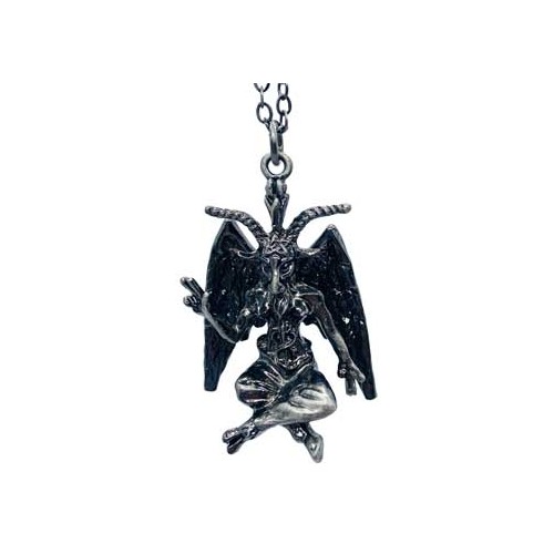 Detailed Baphomet Necklace for Esoteric Style