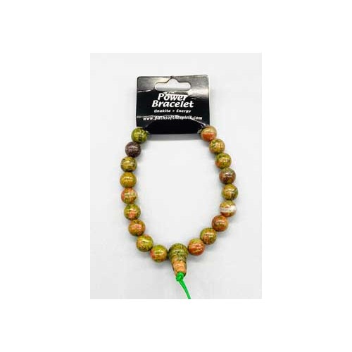 Pulsera de Poder Unakite para Equilibrio Emocional