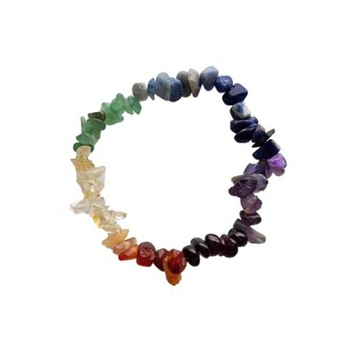 7 Chakra Chip Bracelet