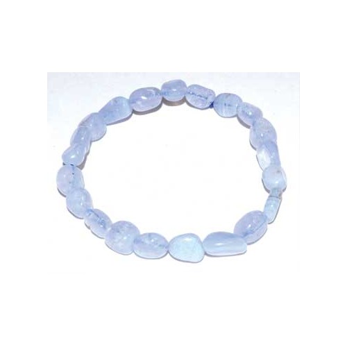 Agate Blue Lace Nugget Bracelet