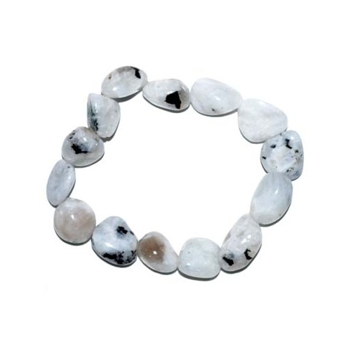 Rainbow Moonstone Gemstone Bracelet for Balance