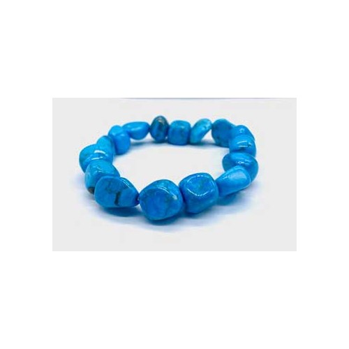 Turquoise Howlite Nugget Bracelet