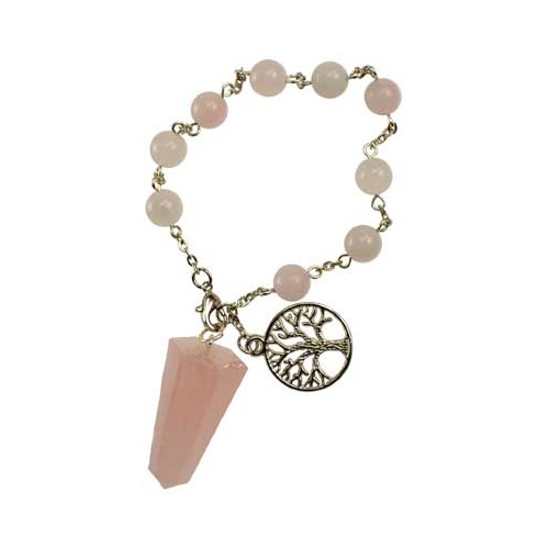 Rose Quartz Pendulum Bracelet