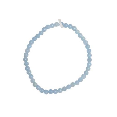 4mm Angelite Stretch Bracelet for Healing Energy