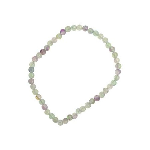 4mm Fluorite Stretch Bracelet for Clarity