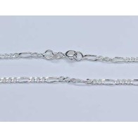 20" Sterling Figaro Chain