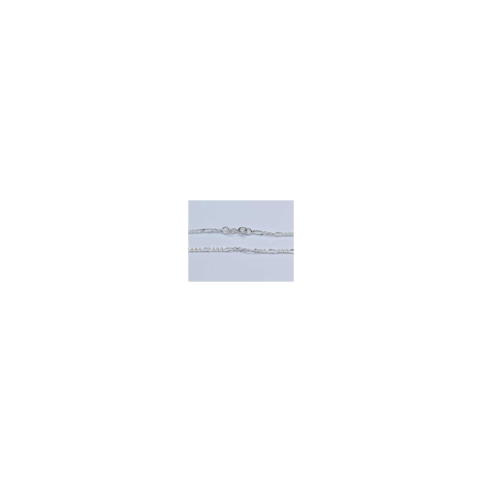 Sterling Silver Figaro Chain 24-Inch Jewelry